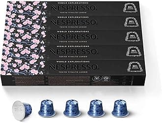 Nespresso Capsules Original Line Tokyo Vivalto Lungo, Medium Roast Coffee, 50 Count Coffee Pods