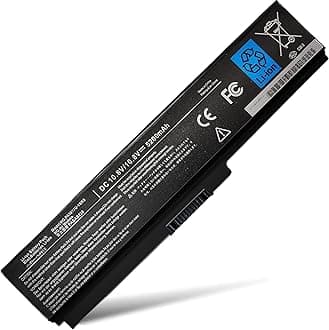 PA3817U-1BRS Laptop Battery 10.8V 48Wh 6-Cell for Toshiba Satellite C655 C650D C675 C660 L700 L750 L755 L770 L645 L675 P745 P755 P775 M640 M645 A660 A665 PA3818U PA3819U PA3816U PA3634U PABAS228
