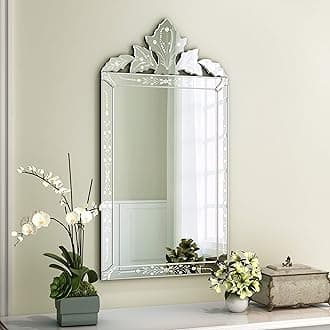 KOHROS Wall Mounted Squared Mirror, Venetian Mirror Decor for The Living Room, Bathroom, Bedroom (W 24" X H 41" Rectangle)