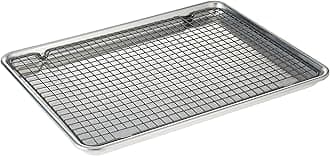 Nordic Ware 43172 2-Piece Set-Half Sheet W/Oven Safe Nonstick Grid, Aluminum