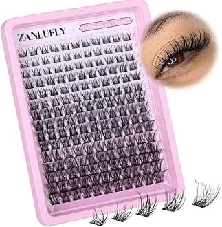 Lash Clusters Wispy Eyelash Clusters Natural C-Curly DIY Lash Extension zanlufly 180Pcs Thin Band Individual Lashes Eyelash Extensions (8-16MM)