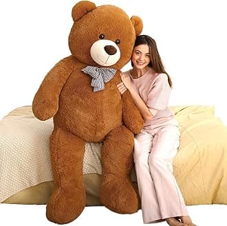 MaoGoLan Big Teddy Bear 5ft - Large Stuffed Animal with Smiling Face - Cuddly Valentines Gift for Boyfriend,Wife,Lover