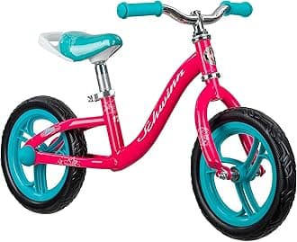 Schwinn Elm and Koen Bike or Balance Bike, 12-18 Inch Bike for Kids Ages 2-13, Black, Blue, Red, Teal, Pink or Purple, SmartStart Ergonomic Design, Adjustable Seat Grows with Child, Training Bicycle
