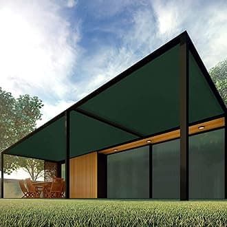 Patio Paradise 12' x 103' Shade Cloth 6/8/12 FT Sun Shade Fabric Roll UV Block Windscreen Canopy Pergola Cover Cloth Sunscreen Fabric for Outdoor Backyard Deck Porch, Green