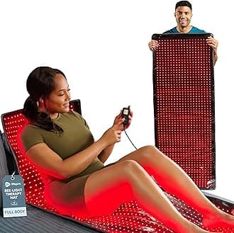 Lifepro Infrared Red Light Therapy for Body Wrap - Lessens Pain, and Enhances Recovery - Red Light Therapy Mat for Whole Body Care - Featured 3 Modes - Red Light Therapy Blanket uses 660nm & 850nm