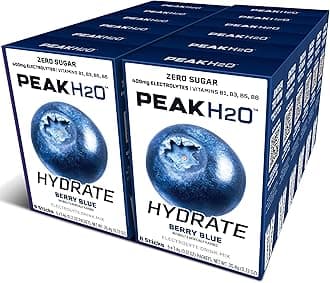 PeakH20 Electrolytes Powder Hydration Packets (Berry Blue)