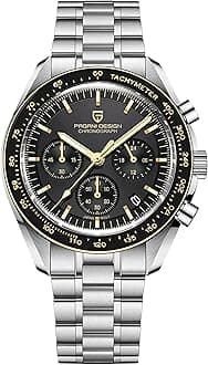 Pagani Design 1701 Herrenuhr Herren Quarzuhr, Japanisches VK63 Uhrwerk, 100 Meter wasserdicht, Saphirglas Chronograph, Luxus-Sportuhr aus Edelstahl.