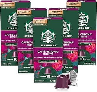 by Nespresso Original Line, Caffè Verona, Dark Roast Coffee, 50-count Espresso Pods