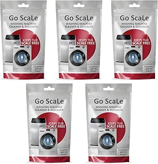 Washing Machine Cleaner Descale Powder Descaling Appliance Quick Drum Descale Deep Cleaning For Semi And Fully Automatic Front And Top Load Tub Clean Pouches 100 G (Packet Of 5)