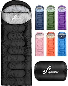 Sleeping Bag for Adults & Kids, Cold Weather & Warm Waterproof Camping Sleeping Bag, Compact Portable for Camping Hiking & Travel