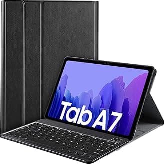 AWH Keyboard Case Compatible Samsung Galaxy TAB A7 (QWERTY), for Samsung Galaxy TAB A7 Keyboard, Keyboard Case with Detachable Wireless Keyboard for Samsung Galaxy TAB A7 T505/T500 10.4 2020, Black