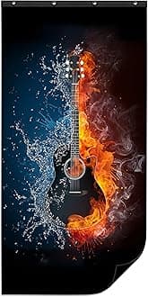 CHOOVEEON Sound Absorption Blankets-Sound Absorbing Sheet-Sound Dampening Blanket-Sound Proof Blanket-Art Acoustic Foam Panels-Bedroom Soundproofing Curtains-Noise Blocking For Wall and Doors（96"x48"）