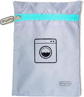 MUMImumi Travel Laundry Bag, Moisture and Smell-Proof, Wash Bags Separate Laundry from Clean Clothes, with Folding Hanger and Outer Bag