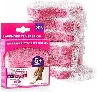 Spongeables Pedi Scrub Foot Exfoliating 20+ Wash Sponge