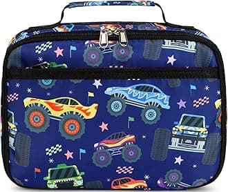 CAMTOP Kids Lunch Box Girls Boys Insulated Bag Reusable Lunch Containers Kit for School Travel Thermal Meal Boxs