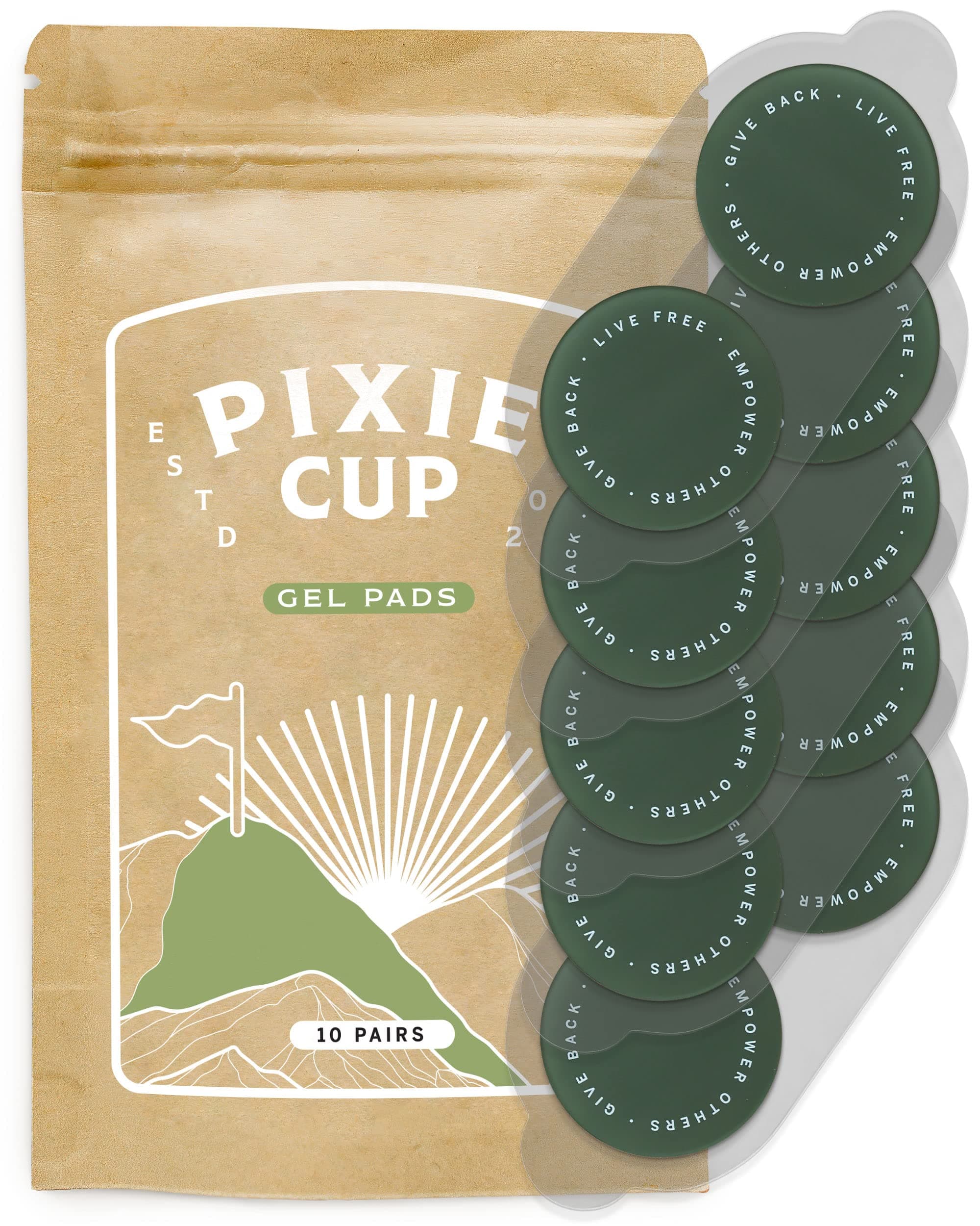 Pixie Pulse Replacement Pads - Replacement Gel Pads for Menstrual Cramps Unit - Pack of 20 (10 Pairs)