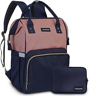 MAMMA Diaper Bag for Mothers for Travel | Baby Bag for Mother Travel, Diaper Bags for Mom and Hospital Bag for Delivery Women Includes Small Diaper Handbag for Day Outings with 9 Month Warranty