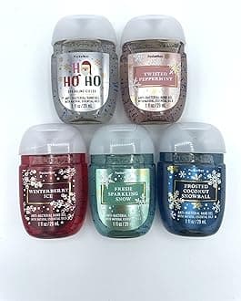 Bath and Body Works Bath & Body Works Pocketbacs Assorted 5-Pack with Holiday Scents (Assorted Holiday Round), 1 Fl Oz (Pack of 5)