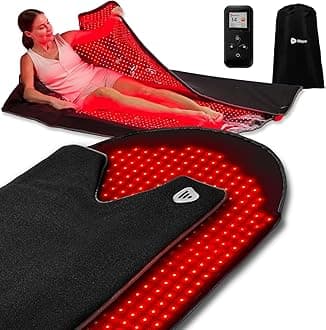 LifePro Red Light Therapy Blanket for Full Body Coverage with Red & Near Infrared Light Therapy - Whole Body Red Light Mat, NIR & Red Light Therapy Pad Device, Pulse & Brightness Control for Home