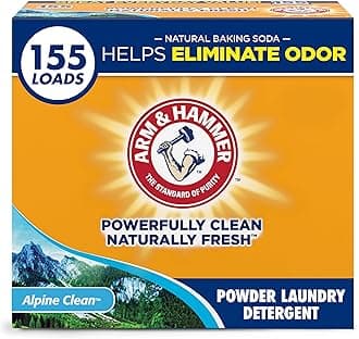 ARM & HAMMER Powder Laundry Detergent, Alpine Clean, 9.56 lb, 155 Loads