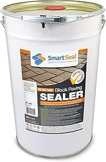 Smartseal Polyurethane Block Paving Sealer - Ultra Durable - Solidifies Jointing Sand and Creates a Long Lasting Effective Seal on Concrete Block Paving (23 Litre)……
