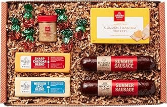 Hickory Farms Farmhouse Meat & Cheese Food Gift Basket (Small) - Box | Charcuterie Board Sausage And Father'S Day Mother'S Christmas Holiday