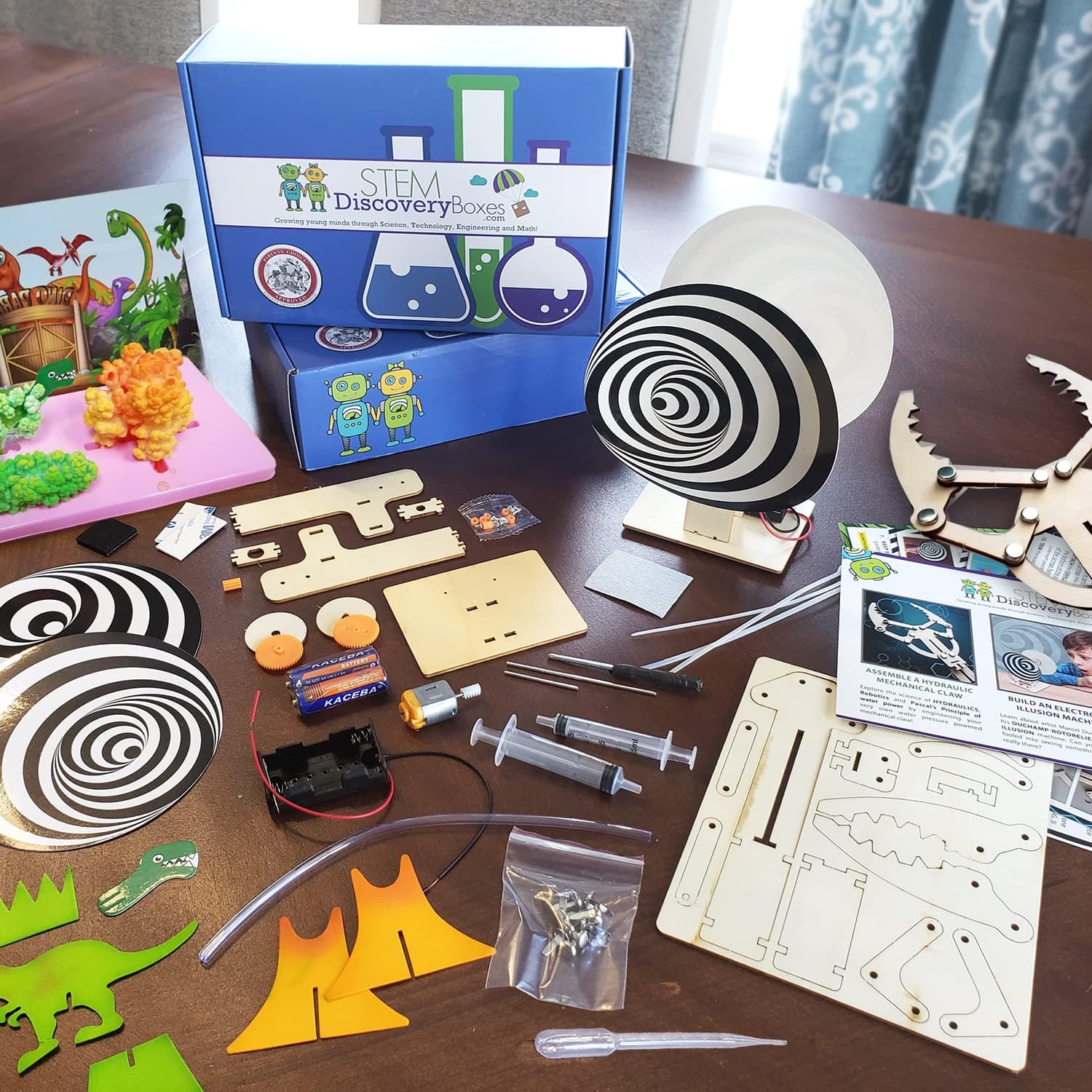 STEM Discovery Box 9 Month Subscription w/ 27 Total Projects - Summertime Learning - Science, Technology, Engineering, Mathematics - Experiment Activity Build Sets - Girls Boys Kids Ages 7-12