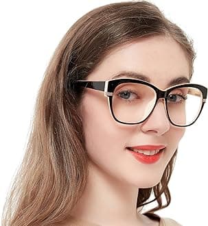 OCCI CHIARI Reading Glasses For Women Wide Square Reader 1.0 1.5 2.0 2.5 3.0 3.5 4.0 5.0 6.0 1.25 1.75 2.25 2.75