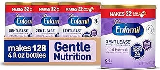 Enfamil Gentlease Easy to Digest Baby Formula, Brain Supporting DHA, for Easing Fussiness, Gas, Crying and Spit-up, 19.9 Oz Can, 4 Count