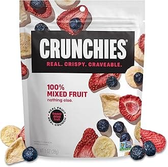 Freeze-Dried Fruits, 100% All Natural Crispy Fruit, Non GMO and Kosher, Resealable Freeze Dried Fruit Snack Packs, Pack of 6 (Mixed Fruit)