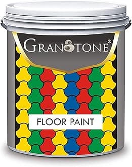 GRANOTONE Floor paint for cement floor and tiles, Polyurethane and Acrylic Polymer Based Concrete Sealer, Anti-Slip, Thick & Durable tile paint 1 L,Peacock Blue