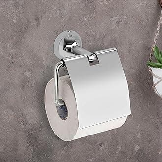 Square Stainless Steel 304 Gade Toilet Paper Holder with Mobile Phone Stand/Toilet Tissue Holder for Bathroom (Torin, Chrome)