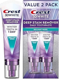 Crest 3DWhite Brilliance Deep Stain Remover Brilliant White Toothpaste - 3.1oz/2pk