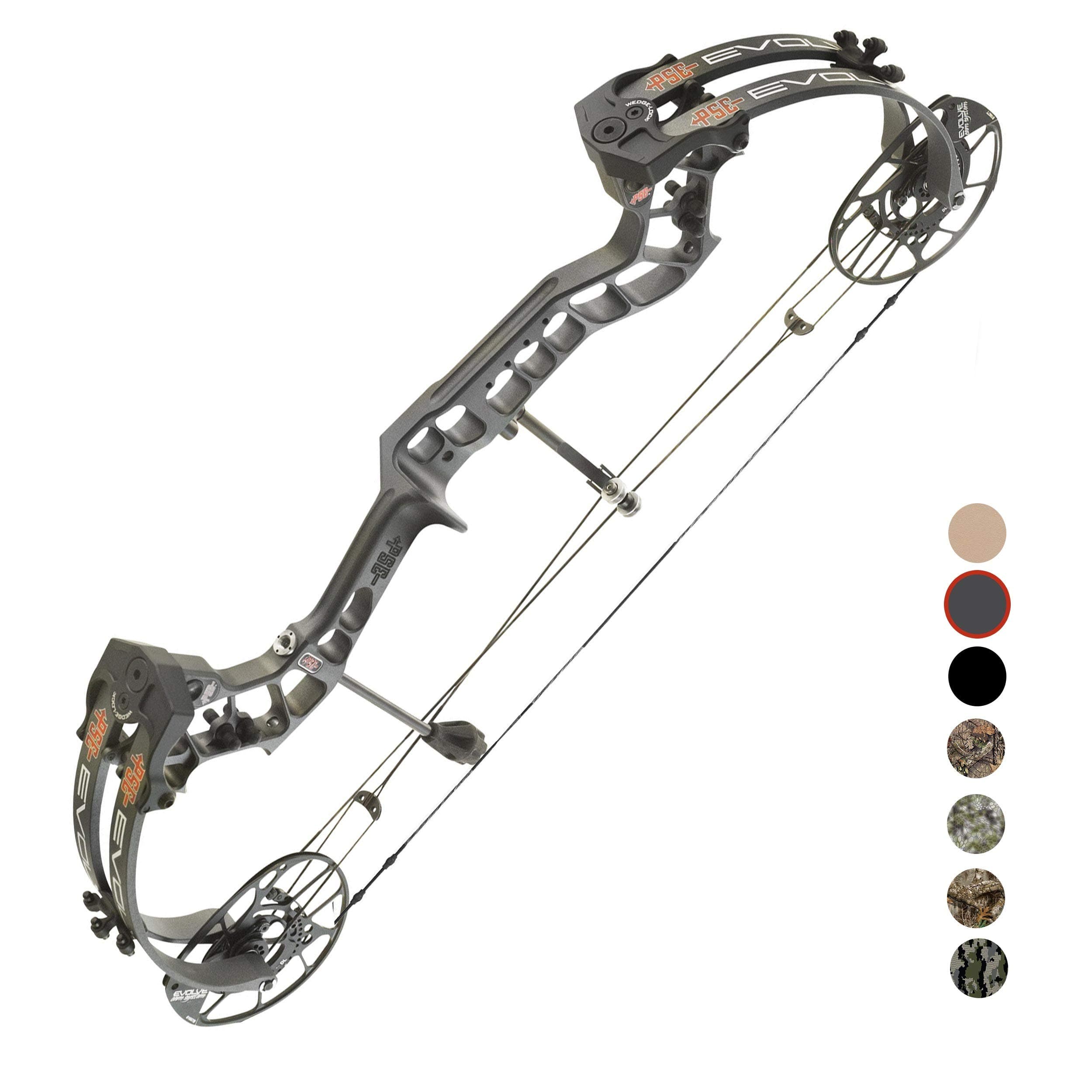 PSE ARCHERY Evolve 28 Compound Bow Kit-Compact-Hunting - 70 lb. Draw Weight - Charcoal