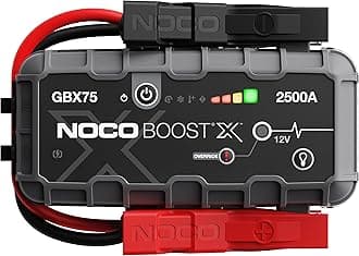 NOCO Boost X GBX75: 2500A UltraSafe Jump Starter Power Pack – 12V Car Battery Booster, Portable Power Bank & Jump Leads - For 8.5L Petrol and 6.5L Diesel Engines