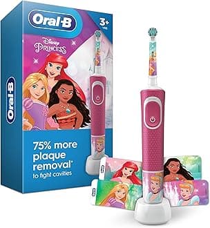 Oral-B Kids Electric Toothbrush Featuring Disney Princess, for Kids 3+