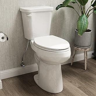 HOROW 21 Inch Extra High Elongated Toilet with ADA Chair Height, Two Piece Toilet with Powerful 1.28 GPF Single Flush, MAP 1000g, Toilet Bowl Suitable for Tall Person & Seniors, HR-E21S