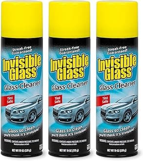 91164-3PK Premium Aerosol Glass Cleaner Spray for Car Windshields and Windows, Automotive and Home Window Cleaner, Streak-Free, Ammonia-Free, Tint-Safe – 19 oz (Pack of 3)