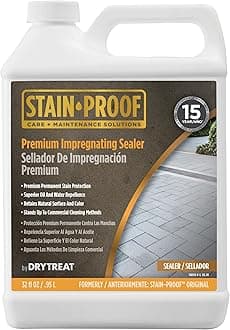 Stain Proof Premium Impregnating Sealer - 1 Quart, Protects Against Stains, Water Damage & Dissolved Salts, Sealer for Granite, Marble, Tile & Stone; for Indoor & Outdoor Application