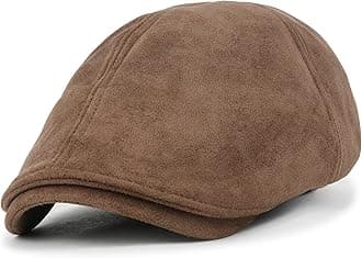 ilililyBasic Color Gatsby Newsboy Hat Flex Fit Cabbie Hunting Flat Cap