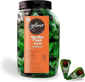 Gullmor Premium Kesar Gulkand Meetha Paan Without Supari Without Tobaco |Sweet Paan Hygienically Packed Traditional Mukhwas Mouth Freshener pack of 30 Pcs