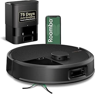 Roomba Plus 504 Vac Robot Vacuum with AutoEmpty Dock - Superior Power-Lifting Suction, Anti-Tangle Dual Rubber Brushes, Perfect for Pet Hair, Self-Empties for 75 Days, Avoids Obstacles, LiDAR