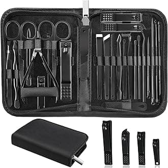 Manicure Set Professional Nail Clipper Kit-26 Pieces Stainless Steel Manicure Kit,Nail Care Tools with Luxurious Travel Case
