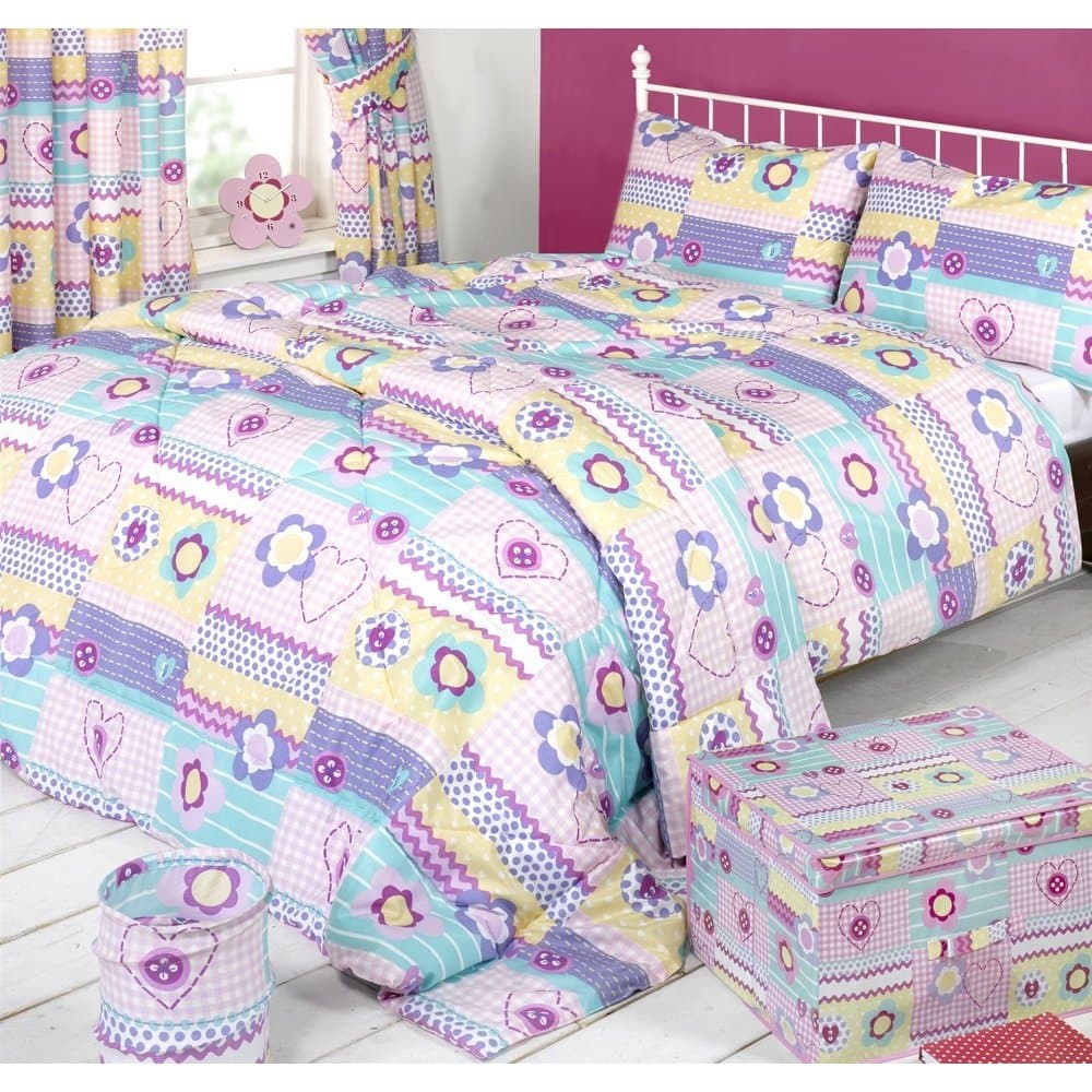 Mucky Fingers Childrens Patchwork Duvet Cover Bedding Set (Single) (Patchwork) by Mucky Fingers
