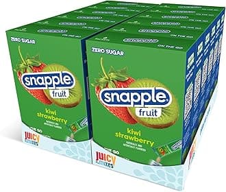 Snapple Kiwi Strawberry Powder Drink Mix - 12 Boxes of 6 Powder Sticks, 72 Sticks Total | Sugar Free | On-the-Go Hydration for Refreshing Beverages