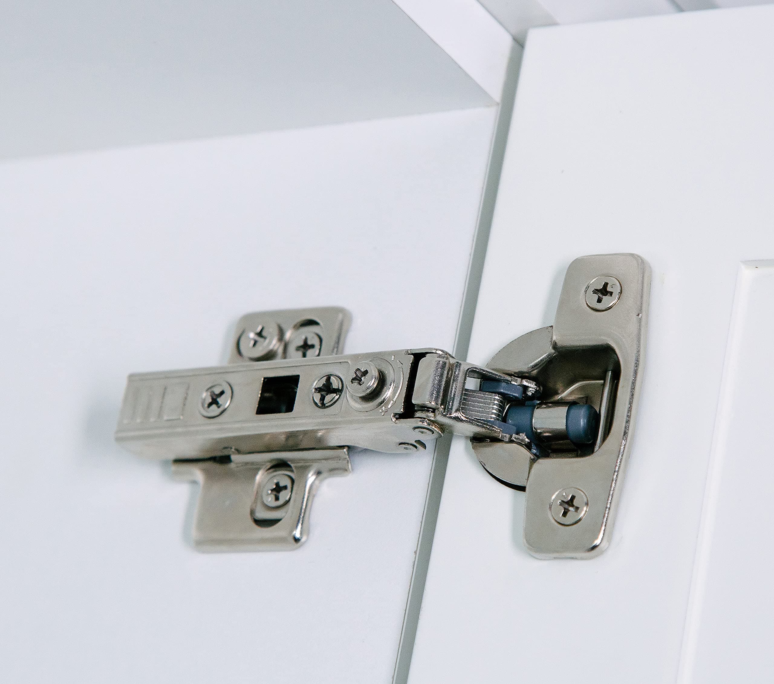 10 Pack Frameless Full Overlay Adjustable Closing Speed Soft Close Cabinet Hinges. Premium Soft Close Hinges for Kitchen Cabinets. Self-Closing Door Hinges for Cabinet Door.