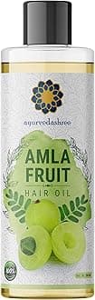Amla Oil for Hair Growth with Bhringraj, Brahmi, Tulsi, Almond, Argan, Moringa & Clove Oils - 6.76 fl oz
