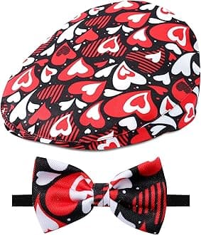 A&J DESIGN Baby Boy Driver Cap, Toddler 2pcs Newsboy Cap & Bow Tie （3 Months - 8 Years）