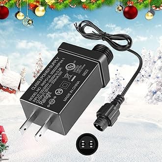 inShareplus 30V 0.2A Class 2 Power Supply, 6W Class 2 Transformer Replacement, IP44 AC 100~240v LED Power Adapter for Christmas Tree, String Light, Lawn Lamp, Inflatable Device
