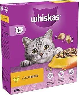 1+ Chicken Pack of 1 x 800 g Bags, Adult Cat Dry Food